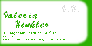 valeria winkler business card